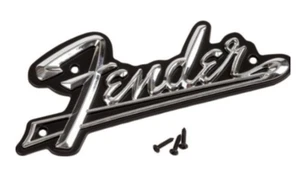NEW Plaque Ampli LOGO FENDER Métal - 0994093000 Blackface - - Imagen 1 de 2