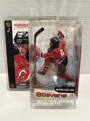 McFARLANE SPORTS PICKS NHL SERIES 3 NJ DEVILS SCOTT STEVENS RED Jersey NEW RARE! Cover
