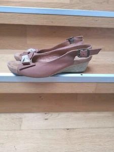 Via Milano, Leder Sandalen, Gr. 38,5,G, Taupy Braun, Neu - Bild 1 von 7