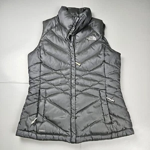 The North Face 550 Puffer Weste Damen klein grau Gänsedaunen Aconcagua Füllung - Bild 1 von 10
