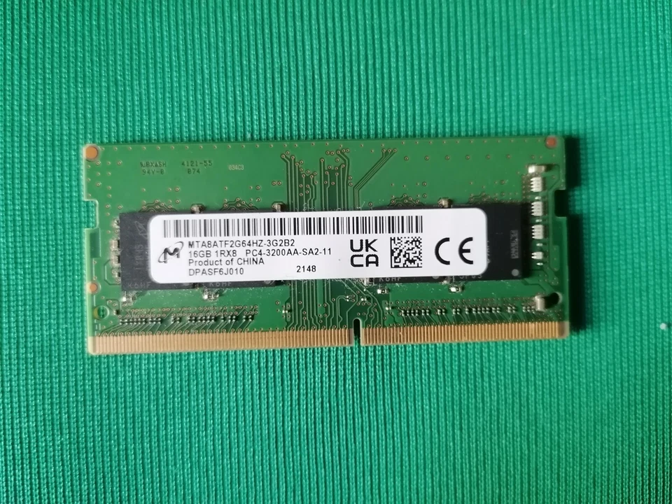 MODULO RAM MICROMEMORY 16 GB DDR4 1RX8 PC4-3200AA-SA2-11  2148 SPED.GRATIS - Image 1 of 1