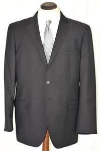 Xlent Saks Ermenegildo Zegna Flat Front Side Vent Mocha Gold Nailhead SUIT 44R - Picture 1 of 13
