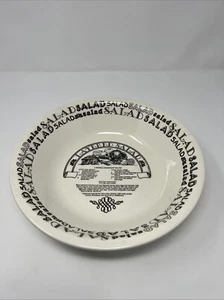 1983 Royal China U.S.A.Garden Classics Layered Salad Chef's Salad Bowl Free Ship - Picture 1 of 7