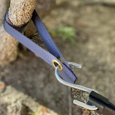 EATON BROTHERS TREE STRAPS - Brass Grommet Nylon - 6 PACK! - MADE IN USA