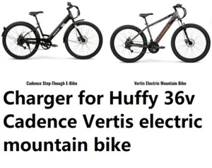 🔥 fast 3A battery Charger for 36v Huffy cadence vertis electric bike (3 prong) - Picture 1 of 5