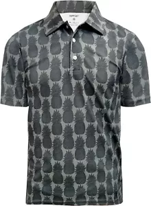 HAPPY BAY Men's Golf Shirt Short Sleeve Moisture Wicking Collared Tee Shirts - Picture 1 of 3