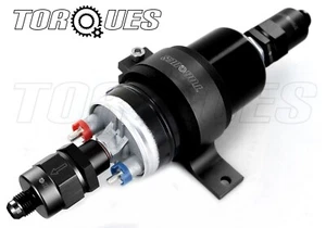 Sytec OTP044 Fuel Pump AN-6 Check Valve Outlet/ AN-8 Filter Inlet +Cradle Black - Picture 1 of 3