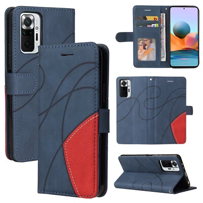 Case for Xiaomi Note 8 9 10 Pro K40 8 10X Luxury Stitching PU Leather Flip Cover - Image 1 of 4