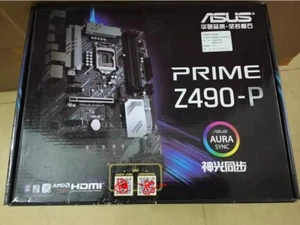 NEW ASUS PRIME Z490-P LGA 1200 Intel ATX Motherboard PCI-E 3.0 DDR4 USB 3.2 - Bild 1 von 4
