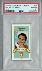 $ PSA 10 GEM-MT Roger Federer 2003 Campioni Di Futuro #54 Rookie Card Blue Sky - Picture 1 of 1