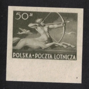 Estampillas aéreas de Polonia 1948 SG 607 imperf. Mi. 482 MUH - Imagen 1 de 2