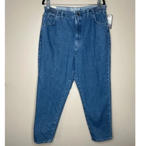 Lee Original Jeans Stretch w/ Tags Vintage 1970's Blue Denim Women's 16 Petite - Picture 1 of 6