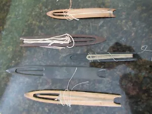 5 Vintage Fischernetz Reparatur Shuttles Made Scotland Fischnetz & Garn Co - Bild 1 von 2