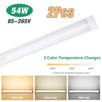 2X120CM Dimmbar LED Feuchtraumlampe Röhre Tube Garage Deckenleuchte Lichtleiste