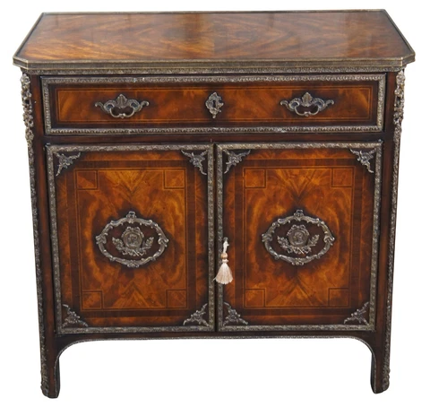 Theodore Alexander Flame Mahogany Althorp Flourish Side Table Console Cabinet Cover