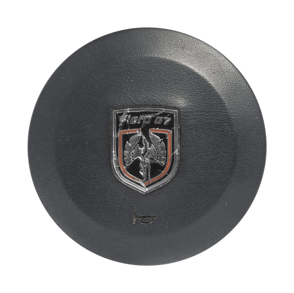 1985-1988 Pontiac Fiero GT OEM Center Horn Button Cap for 3 Spoke Steering Wheel Foto 1 de 4