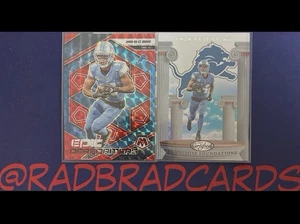 NFL Football Detroit Lions 25 Panini Amon-Ra St. Brown 2 Card Lot MINT - Picture 1 of 1