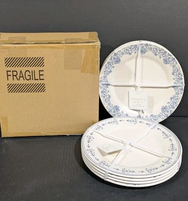 (2) 10.5" Melamine Mixed Pattern Dinner Plate Sets Floral (8 Plates) - Threshold