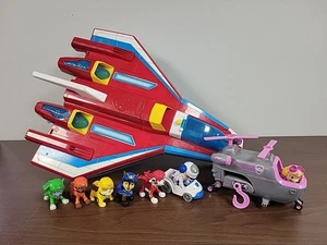 PAW Patrol Super PAW 2-in-1 Transforming Mighty Pups Jet Command Center w/EXTRAS - Picture 1 of 15