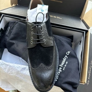 Vintage Foundry Co Herren Andrew Oxford Schuhe, Größe 10, schwarz 👍 - Bild 1 von 12