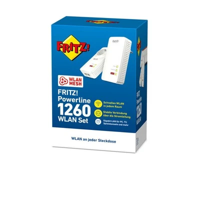 AVM Power WLAN FRITZ!Powerline 1260  (E)  WLAN Set - Bild 1 von 4