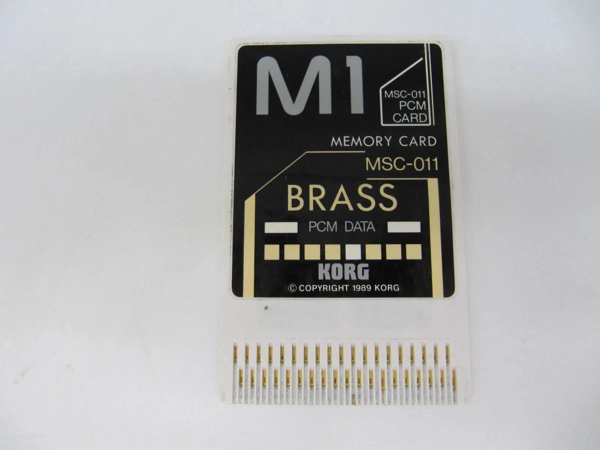 KORG M1 MSC-011 BRASS Memory PCM Data Card Musical Instruments