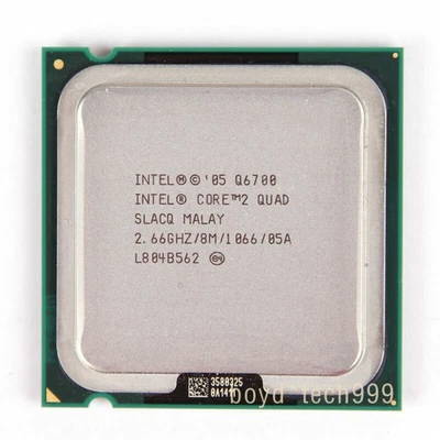 INTEL CORE 2 QUAD Q6700 PROCESSOR 2.66GHZ/8MB/1066（SLACQ）Socket 775 CPU - Image 1 of 2