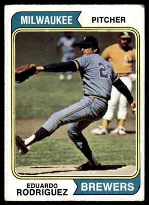 1974 Topps **C** Eduardo Rodriguez Rookie Milwaukee Brewers #171 - Image 1 of 2