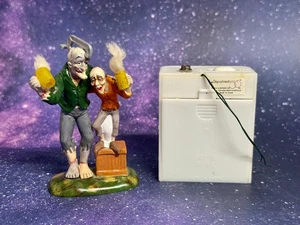 DEPT 56 HALLOWEEN VILLAGE - BREW HA-HA 55274 ZOMBIE'S PUB BEER RETIRED WB NOTE - Picture 1 of 9