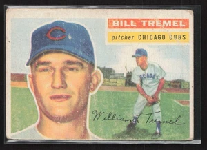 1956 Topps #96b Bill Tremel - VG - Low Grade - Set Break! - Picture 1 of 2