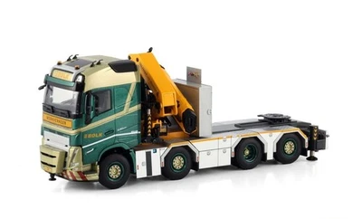 WSI 1:50 Bolk Volvo FH05 Globetrotter 8x2 Tag Axle + Palfinger PK9 Truck Diecast Foto 1 de 4