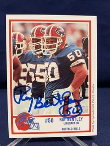Ray Bentley - Central Michigan- Buffalo Bills handsignierte Polizeikarte. - Bild 1 von 2