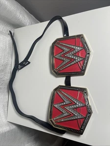2 WWE Women's Champion Title Belt Buckles - Women's Wrestling Belt Buckle Red - Picture 1 of 6