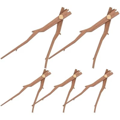  Replacement Clock Hands Kit, 5 Set Wooden Clock 12.50X1.70X0.20CM Coffee - Image 1 of 4