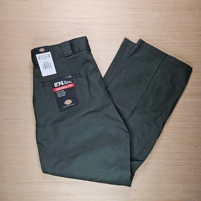 Dickies 874 оригинальный крой работы брюки серый мужской размер 36 x 30 морщинистый новый - Изображение 1 из 4