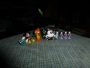 Vintage Disney Mickey Goofy Figurine Toy Soap Lot of 6 Collector Items VG ! - Picture 1 of 7