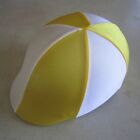 Horse Helmet Cover ALL AUSTRALIAN MADE White & Bright yellow - Pick your size
