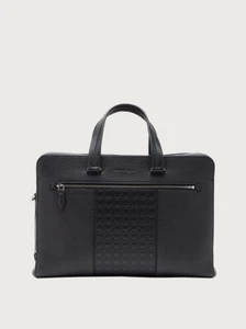 Bolso de negocios Gancini para hombre Salvatore Ferragamo de cuero de becerro. Nuevo en caja. Precio de venta sugerido por el fabricante £1760 - Imagen 1 de 9