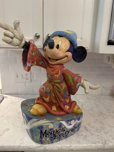Disney Showcase Jim Shore Magic is Everywhere Mickey Mouse Big Fig Fantasia  - Picture 1 of 10