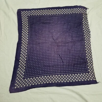 Bandana vintage garantizada color rápido azul toside lunares blanco RN 13961 Foto 1 de 4