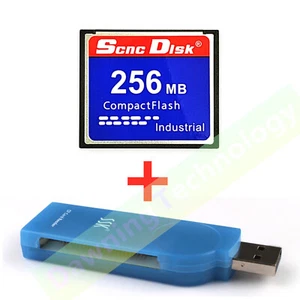 256 mb CNC CF Compact Flash card + SSK USB2.0 Card reader FANUC - Picture 1 of 2