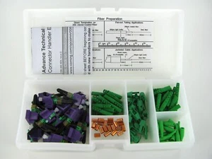 PARTIAL Corning Optisnap LC SM APC Fiber Connector 21pk OSNP-LCA-900-Z ~STSI - Picture 1 of 2