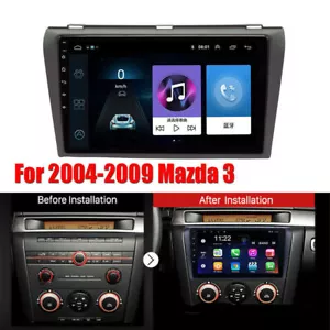 "Unidad principal estéreo GPS 2004-09 4 núcleos 9"" Android 10 navegación Wifi" para Mazda 3 - Imagen 1 de 11