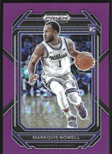 2023-24 Panini Prizm Draft Picks Prizms Purple #5 Markquis Nowell /75 