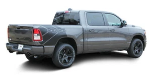 2 PCS Pickup Truck Bed Car Stickers for Dodge Ram 1500 4X4 Trunk Side Decals - Imagen 1 de 6