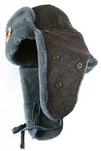 Círculo Polar Ártico Soldado Ejército Soviético Ushanka Sombrero de Invierno. Orejas de aviador trapper - Imagen 1 de 4