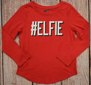 Youth Sz L (10-12) T-Shirt Christmas #ELFIE Crazy 8 NWT Long Sleeve - Picture 1 of 3