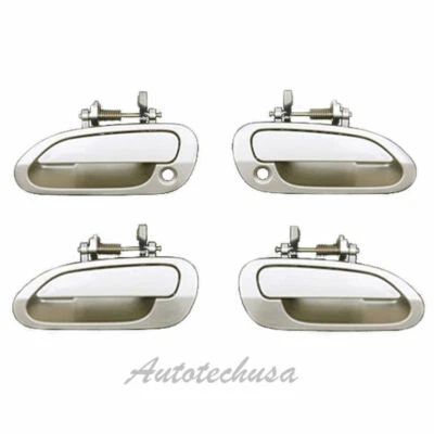 1998-02 For Honda Accord Beige YR-508M 4PCS Outside Exterior Door Handle DS92 - Image 1 of 3