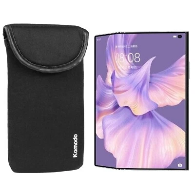 Neoprene Phone Case for Huawei Mate Xs2 Sock Pouch Smartphone Cover Black - Image 1 of 4