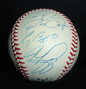 Mike Piazza Craig Biggio Paul Molitor Rafael Palmeiro + Signed Baseball PSA/DNA - Picture 1 of 24